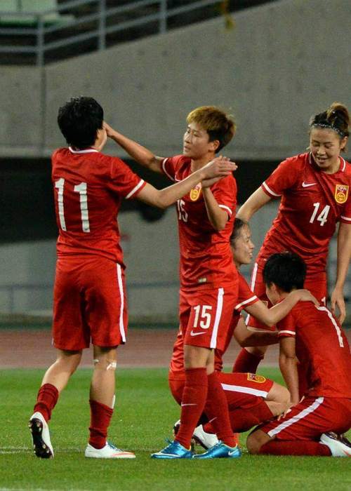中国女足对阵朝鲜热